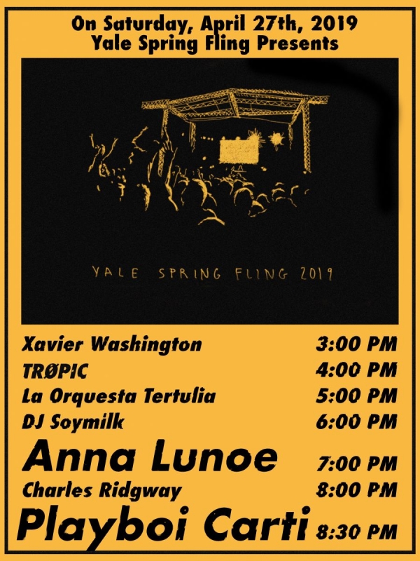 Schedule Yale Spring Fling